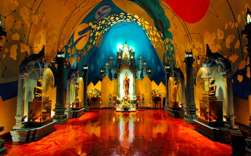 三頭象神博物館 level 3，象徵天界的展間。